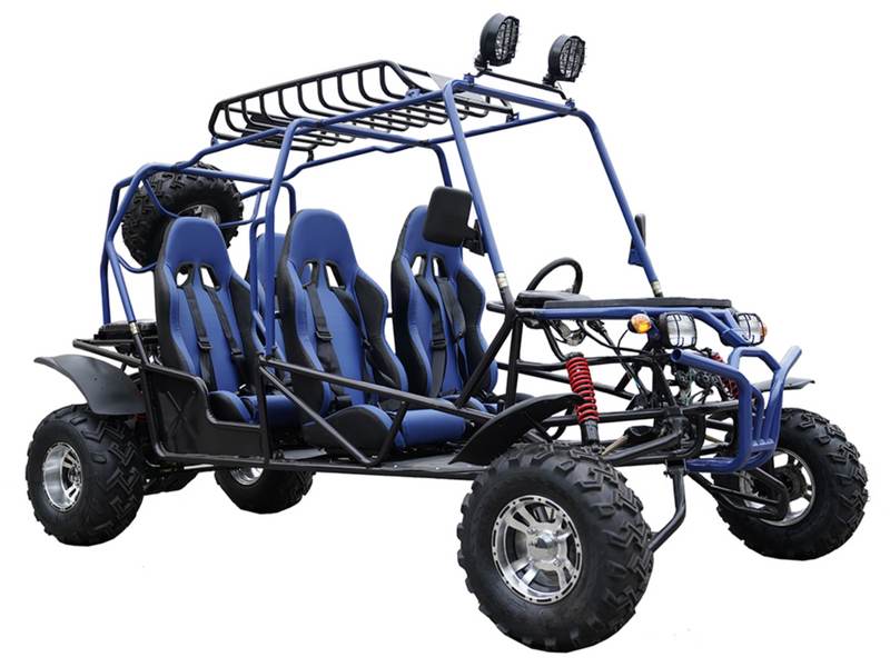 200cc Venom Hummer Go-Kart | 4 Seater | Automatic | Chrome Wheels - Image 10