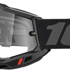 Accuri 2 Enduro Moto Goggle Black Clear Lens
