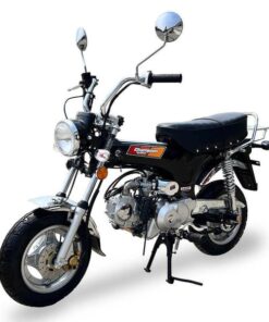 Champion 125cc Retro Motorcycle, 4-speed semi-automatic, 10 inch Wheels, 50 State Legal – Metallic Black