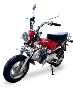 Alternative view of Champion DLX 125cc Retro Motorcycle, 4-speed semi-automatic, 10-inch Wheels, 50 State Legal, Upgraded LED Headlight, Digital Speedometer – Metallic Red