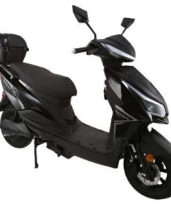 Alternative view of E-Strike Electric Street Scooter, 72v 1200w, 31mph Top Speed, 37-Mile Range – Burgundy
