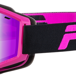 Focus Snow Goggle Black/Pink W/ Pink Mirror/Rose Lens