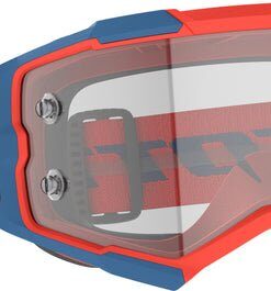 Fury Goggle Drk Blue/Neon Red Clear Works
