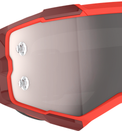 Fury Goggle Red Silver Chrome Works