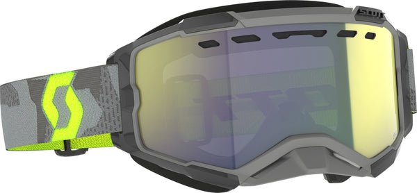 Fury Snowcross Goggle Lt Gry/Nen Ylw Enhcr Ylw Chrm