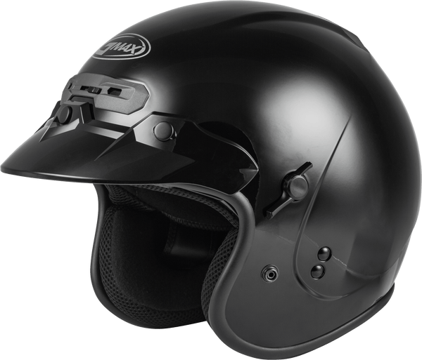 Gm-32 Open-Face Helmet Black Lg