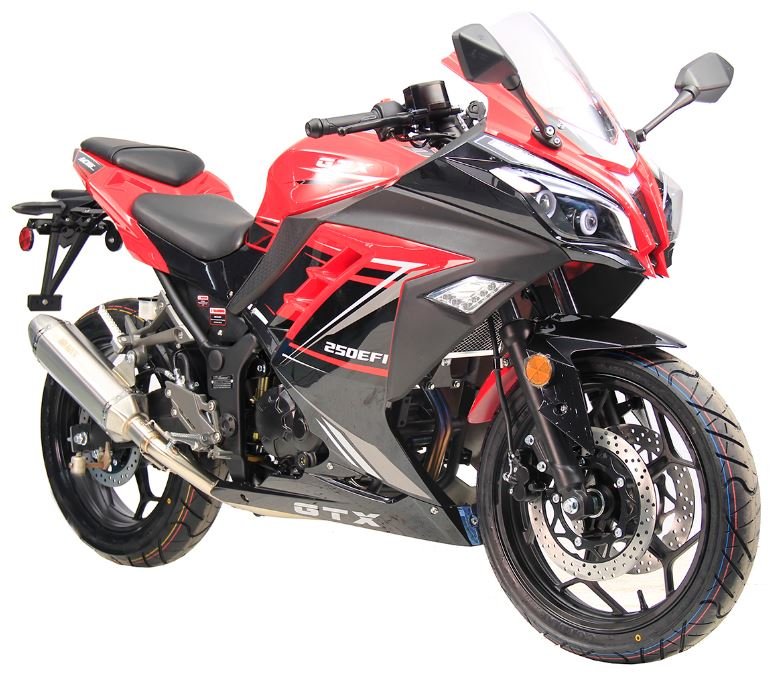 GTX 250 EFI Street Motorcycle, 6-Speed Manual – Blue - Image 2