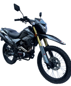 Alternative view of Hawk DLX 250cc Fuel Injected Dual Sport Dirt Bike, 5-Speed Manual, Electric Start, 21/18 inch Wheels, Ages 16 and up – Black