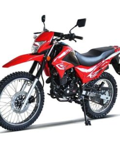 Hawk-X 250cc Dual Sport Dirt Bike, 5-Speed Manual, Electric Start, 21/18 inch Wheels, DOT Approved, Ages 16 and up – Red