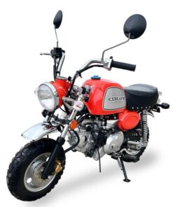 Alternative view of Leo 125cc Retro Motorcycle, 4-speed semi-automatic, 8-inch Wheels, 50 State Legal – Red