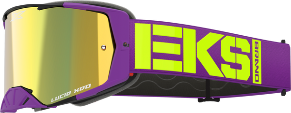 Lucid Caliber Goggle Purple Gold Mirror Lens