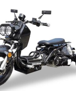 Maddog 50cc Street Trike, Automatic, Disc Brakes, 14 inch Aluminum Rear Wheels – Black