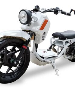 Maddog Gen V 150cc Street Scooter, Automatic, Front Disc Brake, 14 inch Aluminum Wheels, Digital Speedometer, LED Lights, 50 State Legal – Metallic White