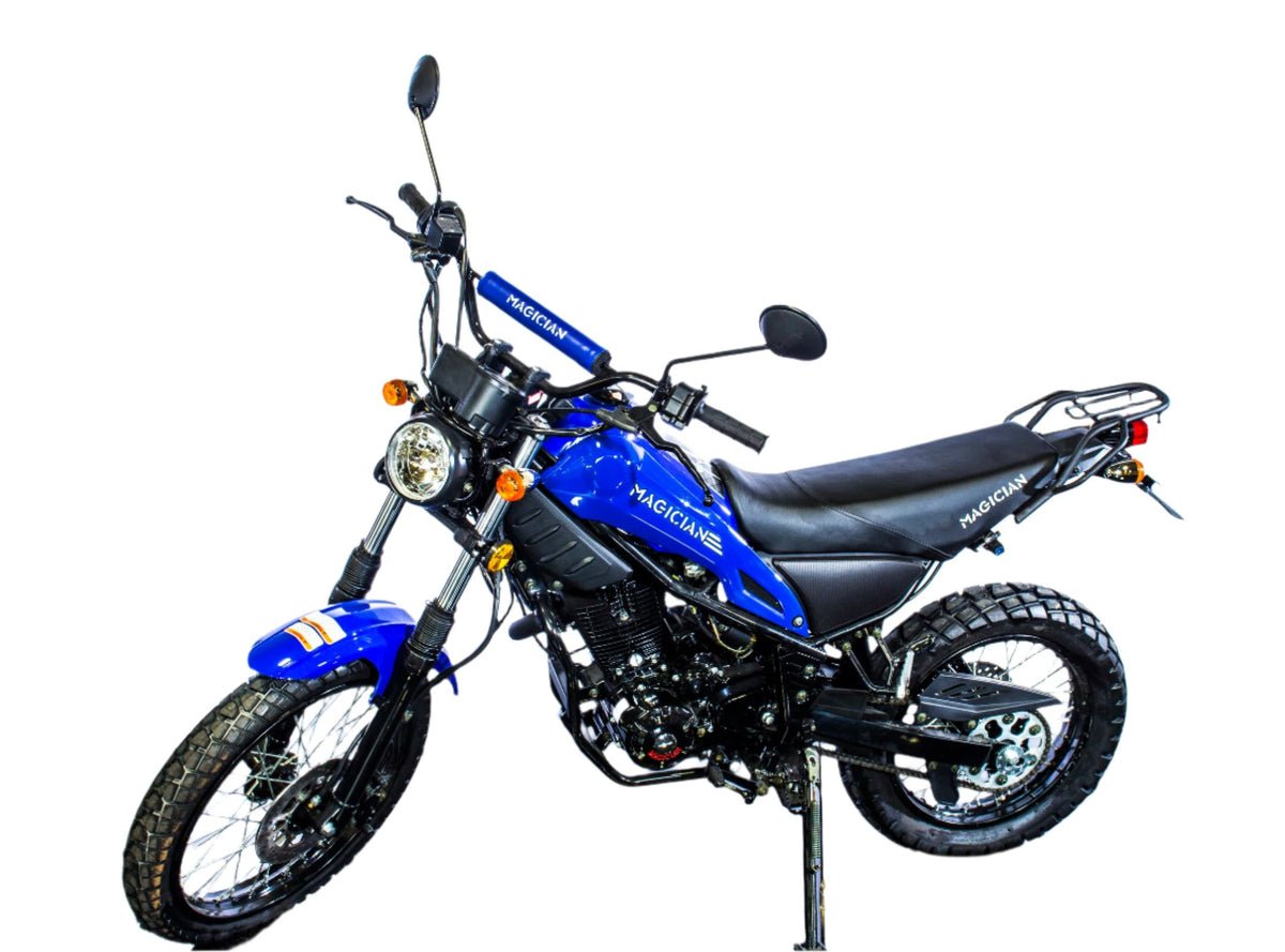 Magician 250 Enduro Bike, 5-Speed Manual, Electric Start, (19/16) Wheels – Red - Image 3