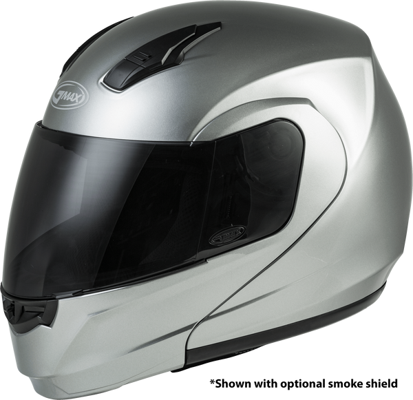 Md-04 Modular Helmet Metallic Silver Lg