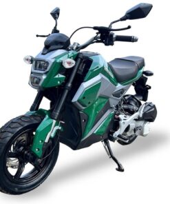Alternative view of Mini Max 150cc Motorcycle, Automatic, Front Disc Brake, 12 inch Aluminum Wheels, LED Lights, Digital Speedometer, 50 State Legal – Metallic Green