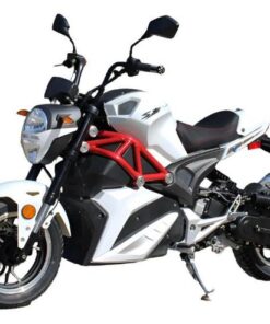 Nightwing 50cc Motorcycle, Automatic Shifting, Front Disc Brake, 12-inch Alloy Wheels – White