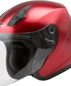 Of-17 Open-Face Helmet Candy Red Lg