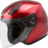 Of-17 Open-Face Helmet Candy Red Md