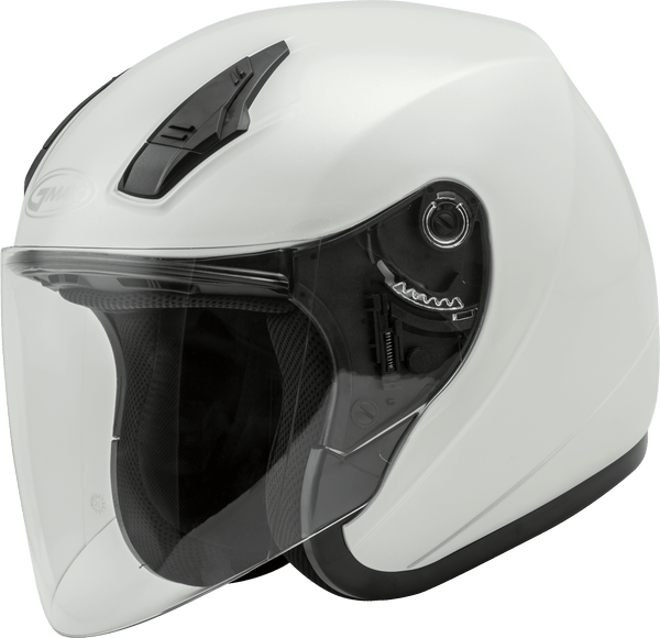 Of-17 Open-Face Helmet Pearl White Lg