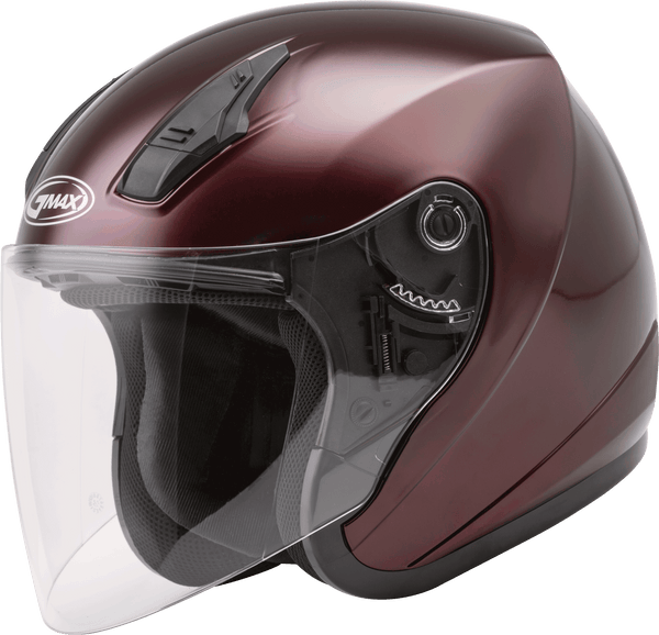 Of-17 Open-Face Helmet Wine Red Sm