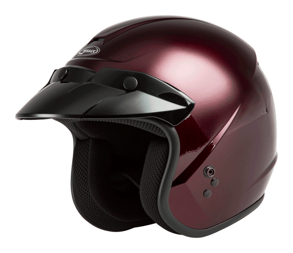 Of-2 Open-Face Helmet Wine Red 2x