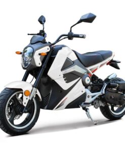 Alternative view of Rocker 50cc Motorcycle, Automatic Shifting, Front Disc Brake, 13-inch Alloy Wheels – White