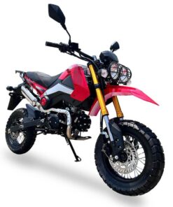 Alternative view of Rogue ADV 125cc Enduro Motorcycle, 4-Speed Manual, 12-inch Wheels – Red
