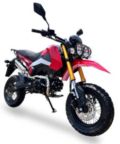 Rogue ADV 125cc Enduro Motorcycle, 4-Speed Manual, 12-inch Wheels – Red