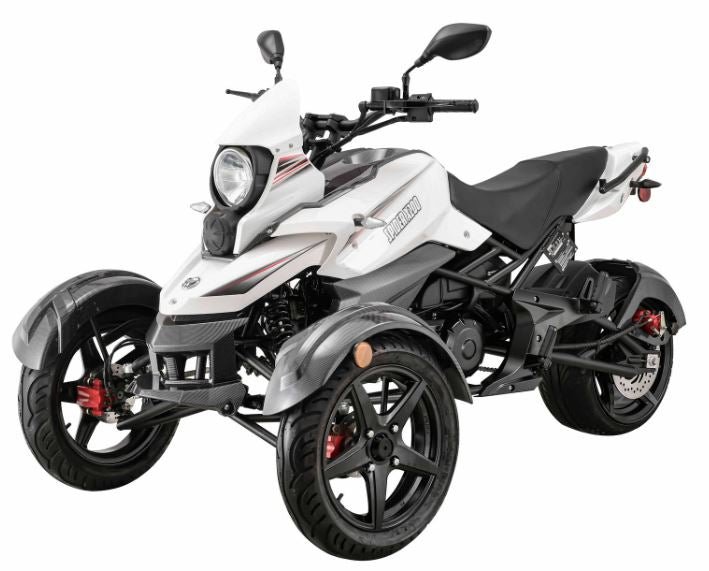 Spider X200 Trike, 3-Wheel Motorcycle, Automatic with Reverse – Black - Image 3