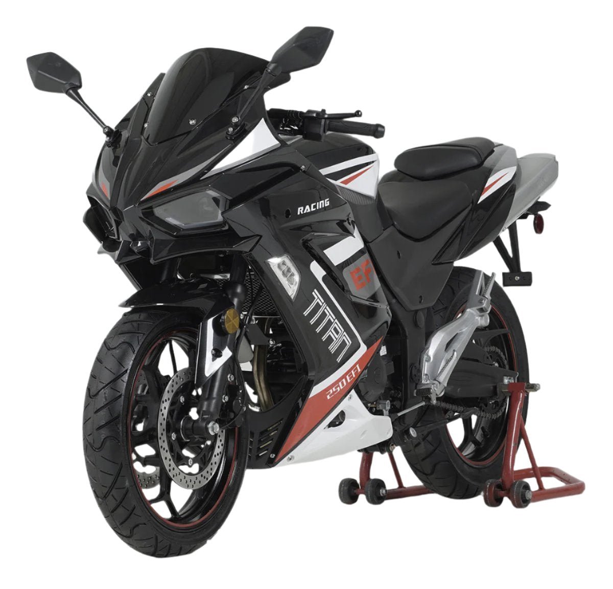 Titan 250 EFI Street Motorcycle, 6-Speed Manual – Blue - Image 2