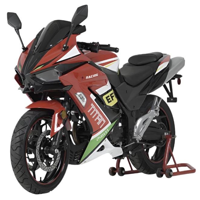 Titan 250 EFI Street Motorcycle, 6-Speed Manual – Blue - Image 4