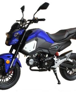 Vader 125cc Motorcycle, 4-Speed Manual, Hydraulic Disc Brakes, 12-inch Wheels – Blue