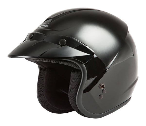 Youth Of-2y Open-Face Helmet Black Yl