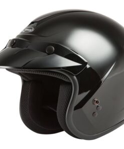 Youth Of-2y Open-Face Helmet Black Ys