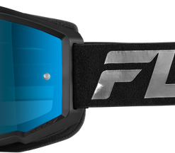 Youth Zone Goggle Black/Black W/ Sky Blue Mirror/Smoke Lens