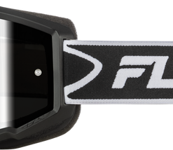 Youth Zone Goggle Black/White W/Black Mirror/Smoke Lens