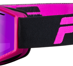 Yth Focus Snow Goggle Blk/Pink W/ Pink Mirror/Rose Lens