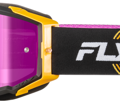 Zone Elite Goggle Blk/Yel/Pur W/ Magenta Mirror/Smoke Lens