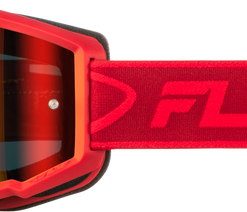 Zone Goggle Red/Crimson W/ Red Mirror/Smoke Lens