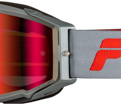 Zone Pro Goggle Grey/Red W/ Light Red Mirror/Amber Lens
