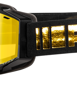 Zone Snow Goggle Black/Gold W/ Gold Mirror/Yellow Lens