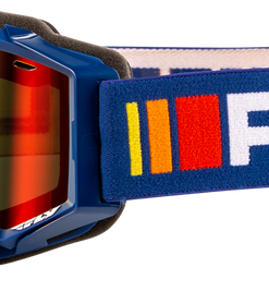 Zone Snow Goggle Navy/White W/ Red Mirror/Amber Lens