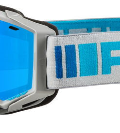 Zone Snow Goggle Silver/Blue W/ Sky Blue Mirror/Blue Lens